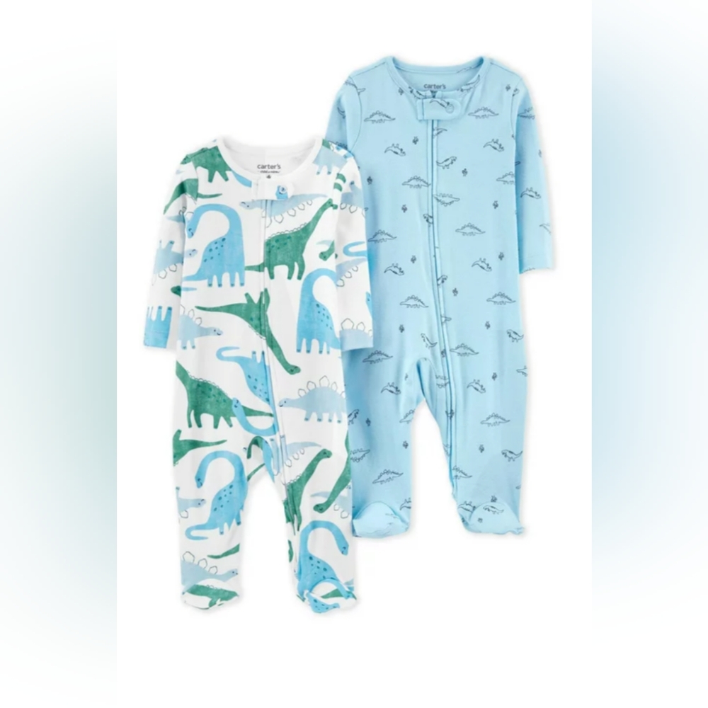 Premie Dino Carter's brand Child of Mine Zip Sleepers